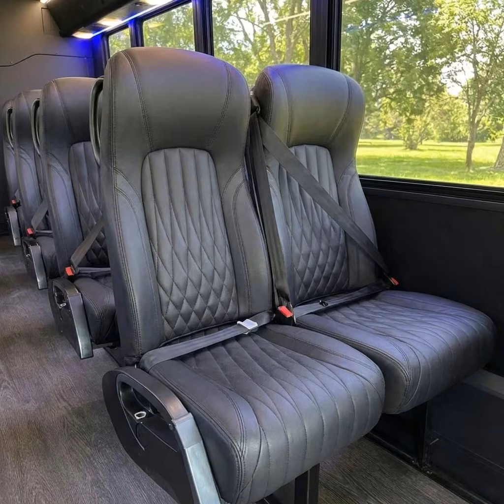 west hollywood 20 passenger minibus high back seats