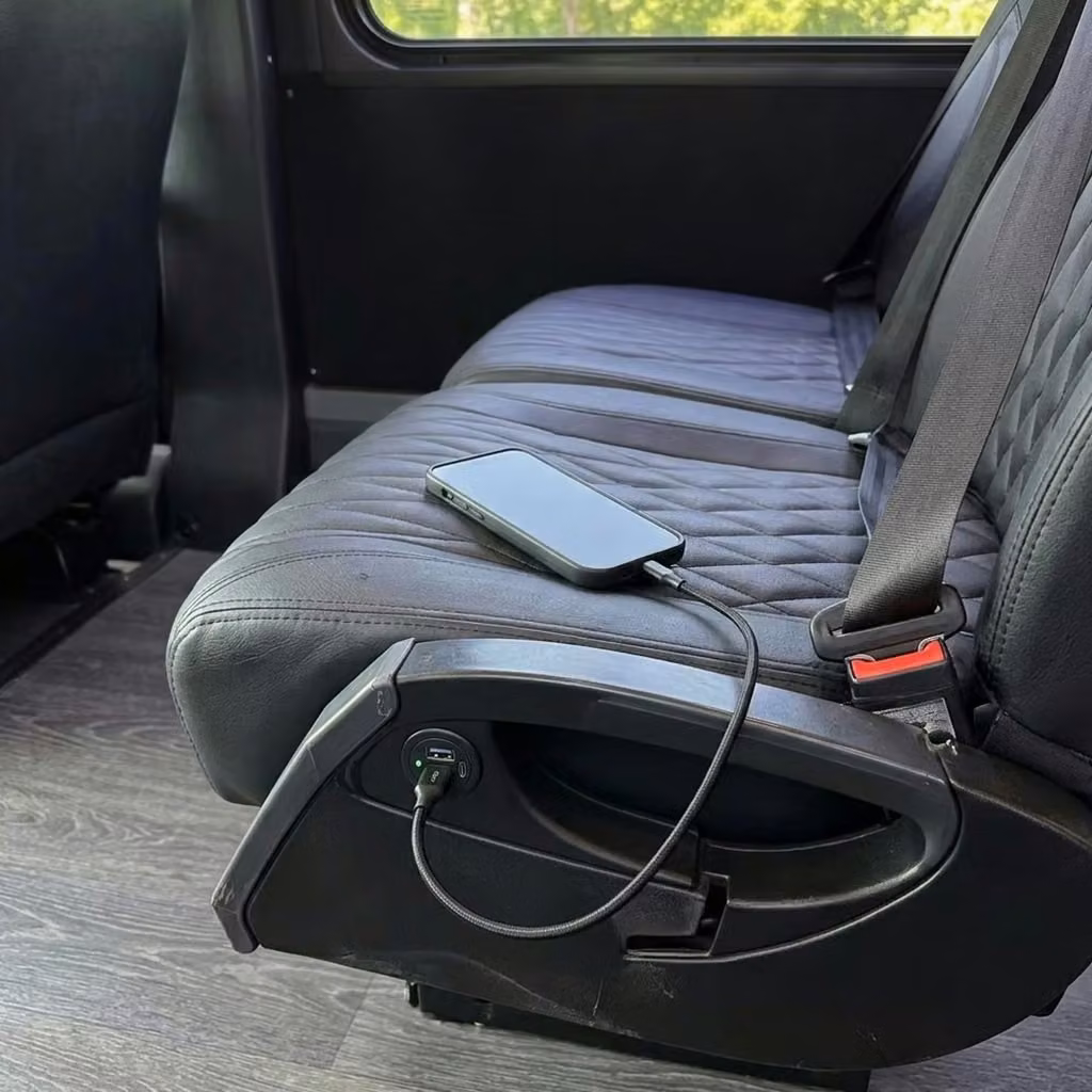 west hollywood 20 passenger minibus usb charging