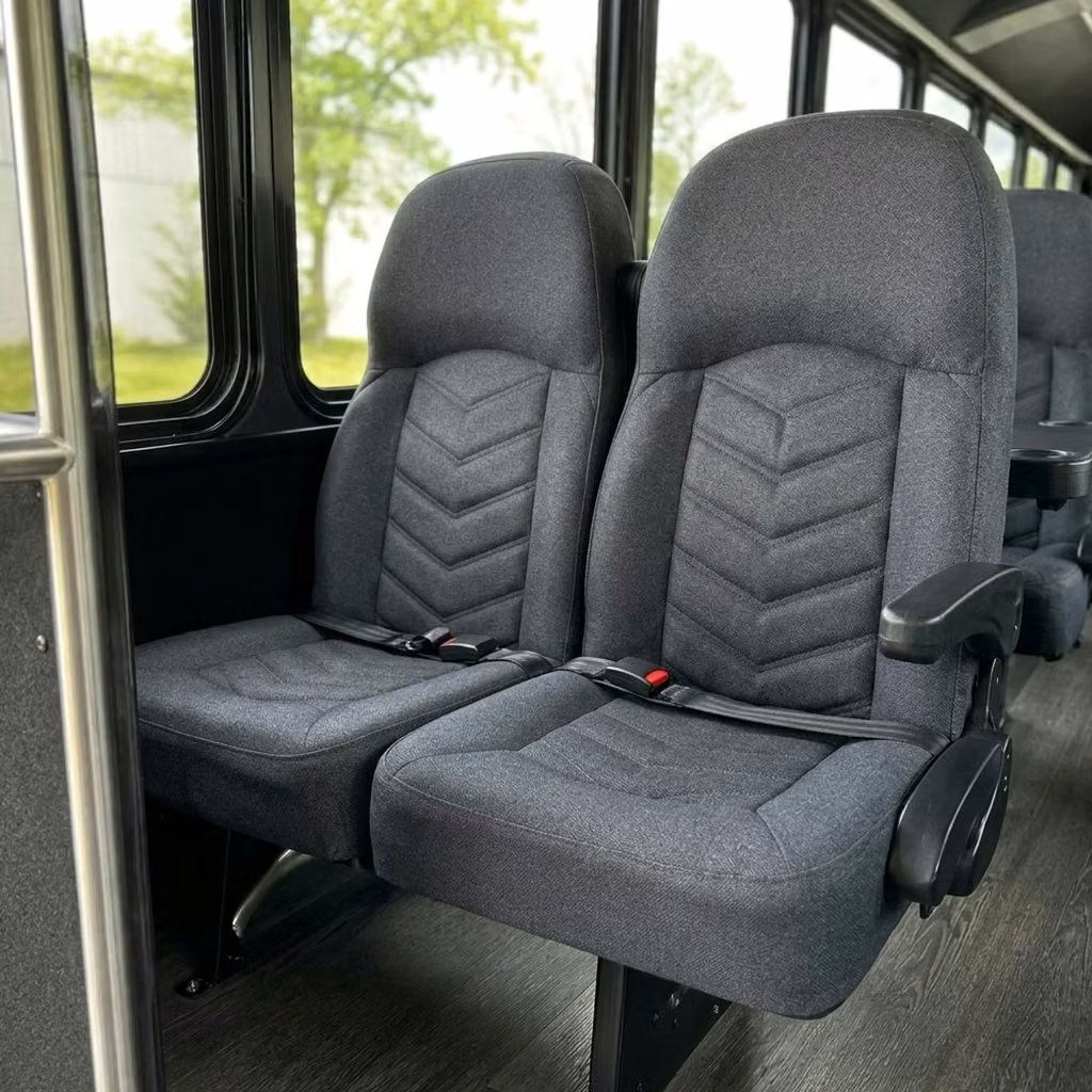 west hollywood 25 passenger minibus high back seats