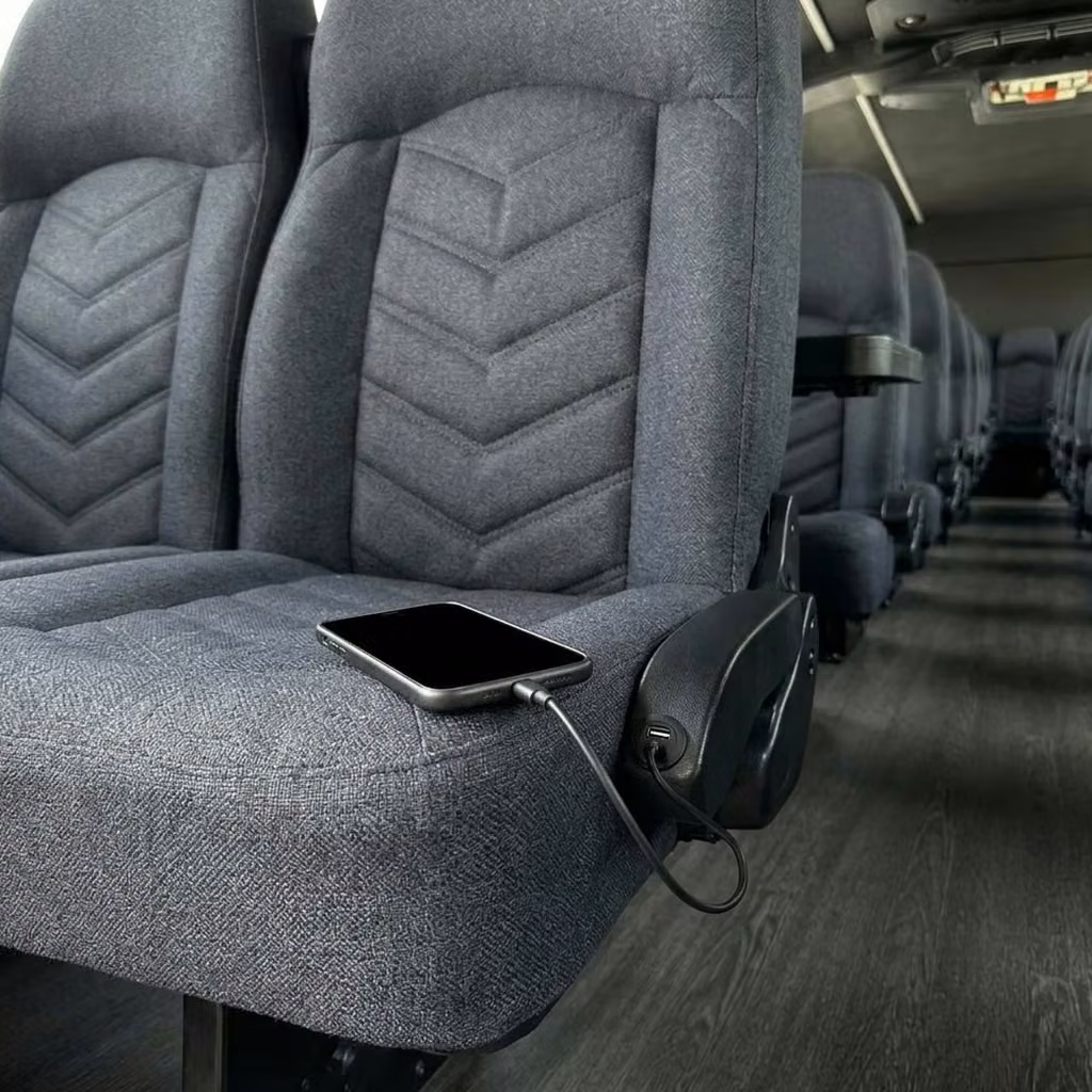 west hollywood 25 passenger minibus usb charging