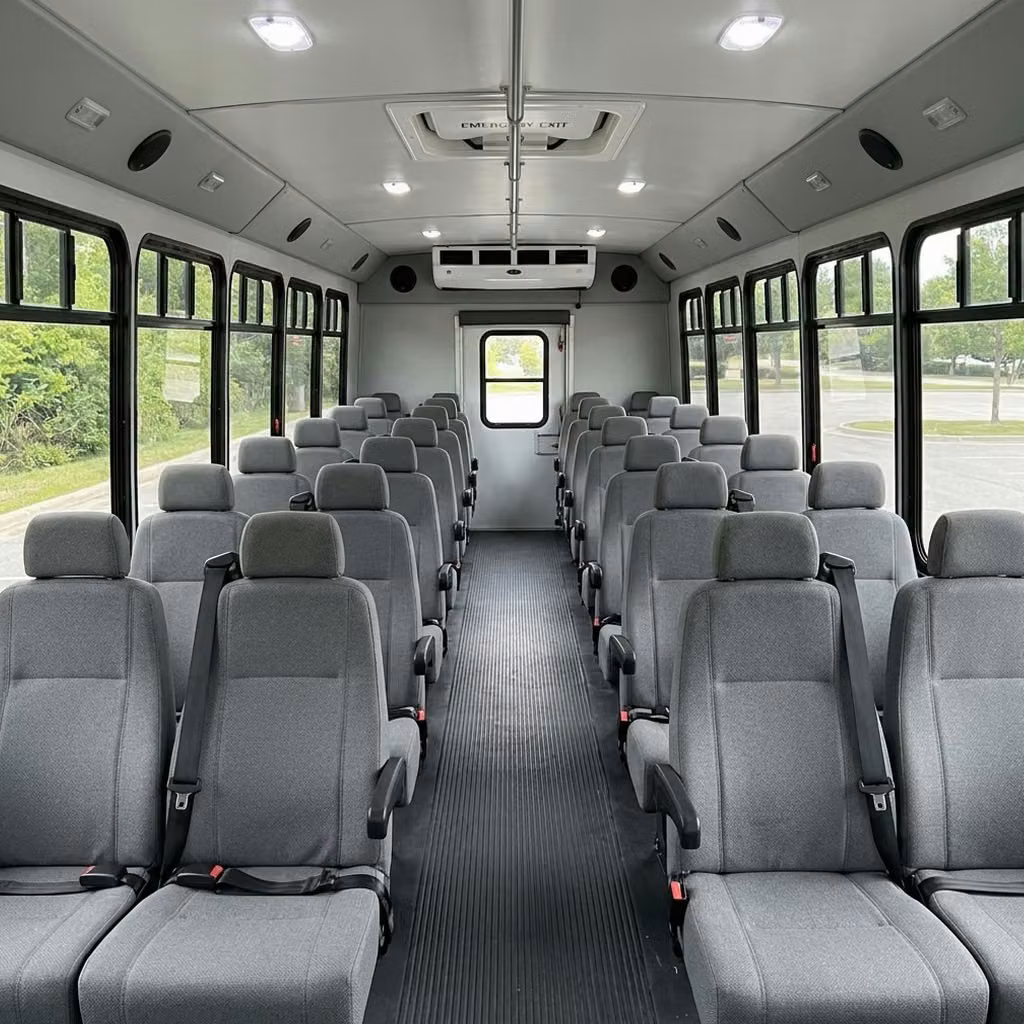 west hollywood 30 passenger minibus seating
