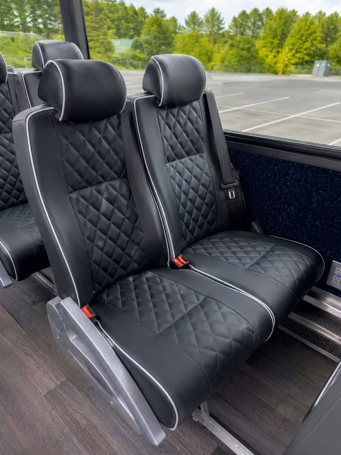 west hollywood 56 passenger charter bus reclining seats