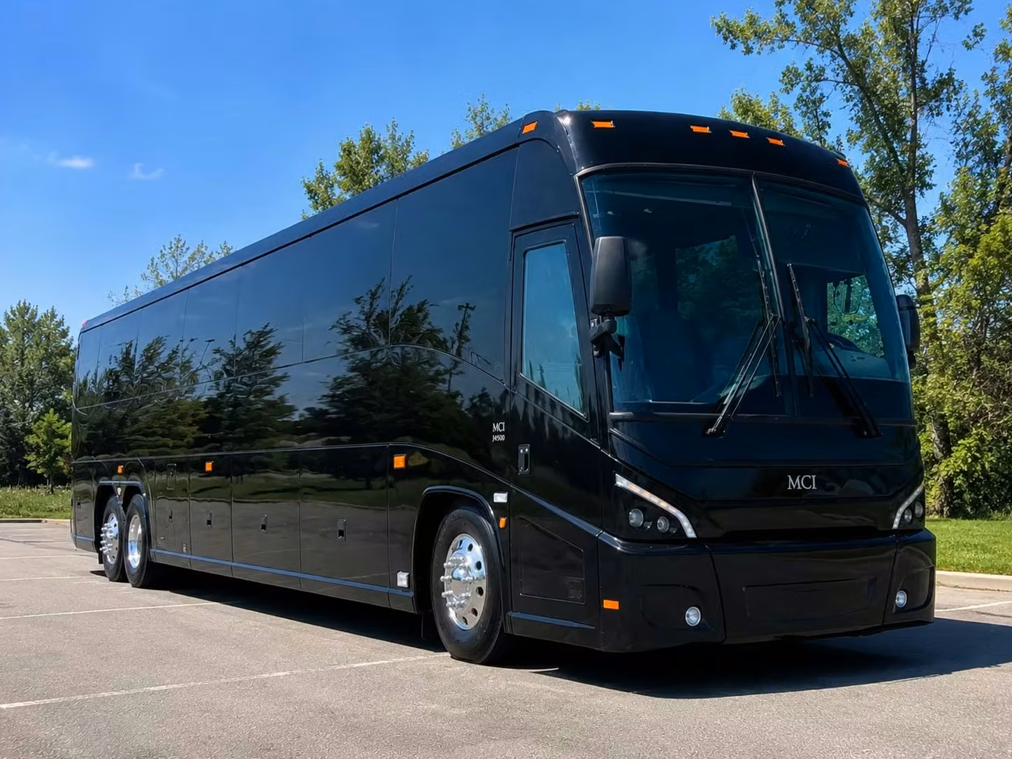 west hollywood 56 passenger charter bus rental
