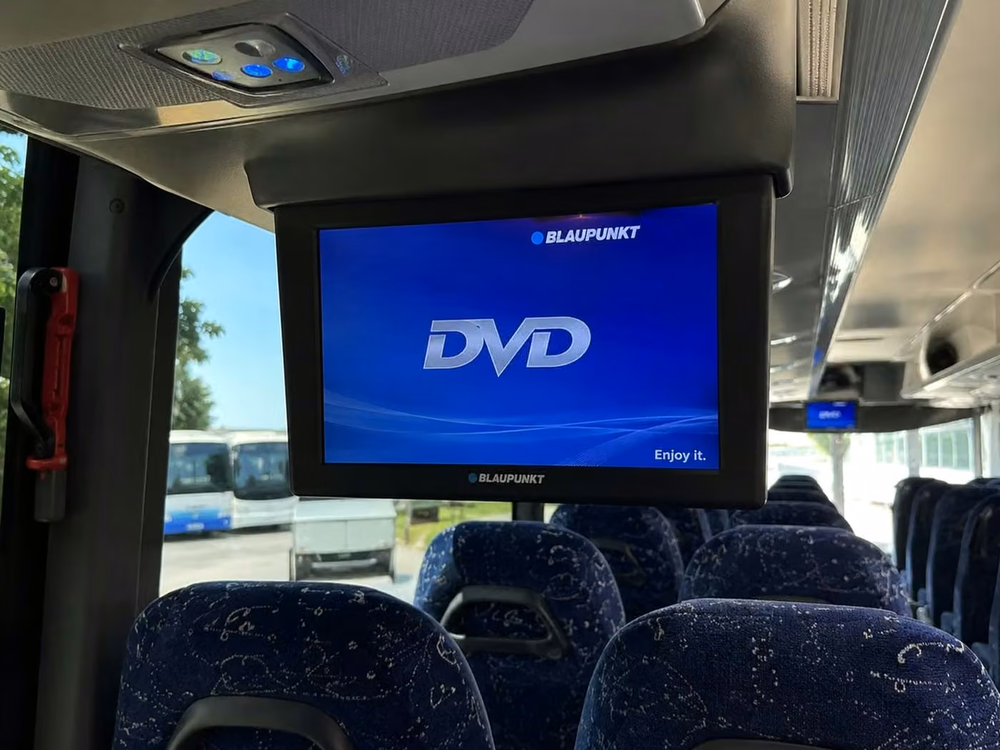 west hollywood 56 passenger charter bus tvs