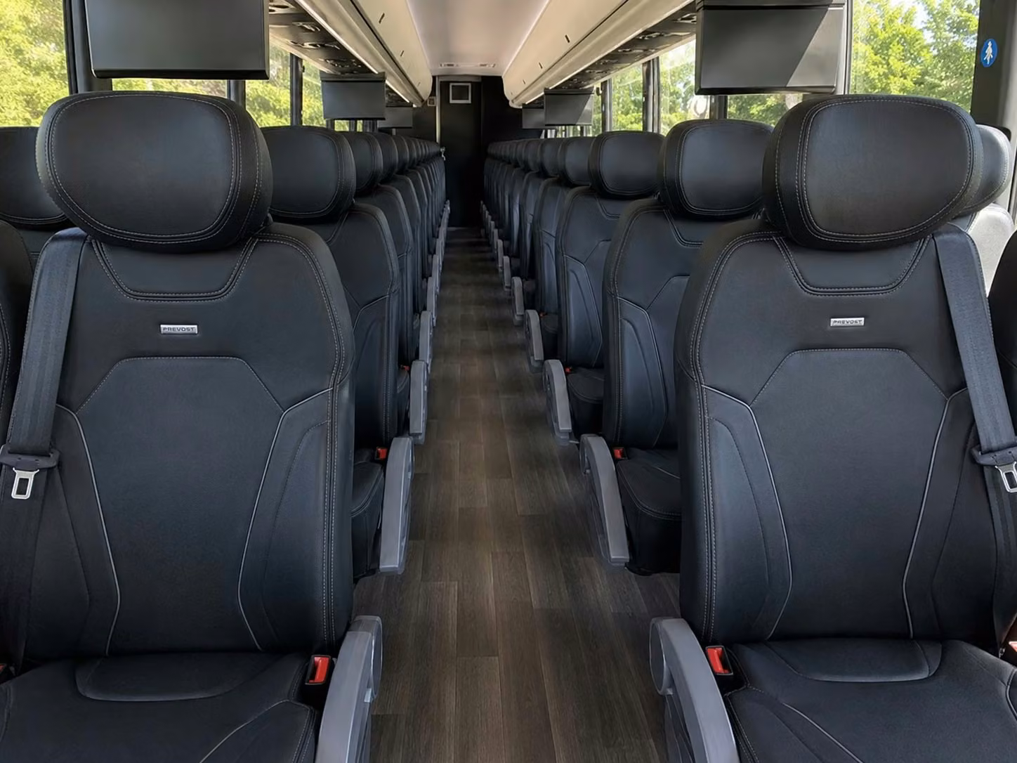west hollywood charter bus interior 1