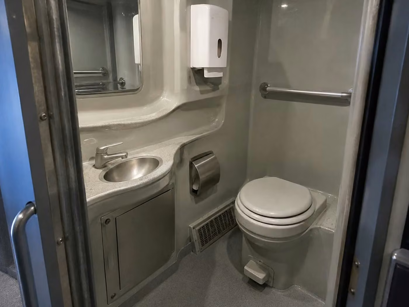 west hollywood charter bus onboard restroom