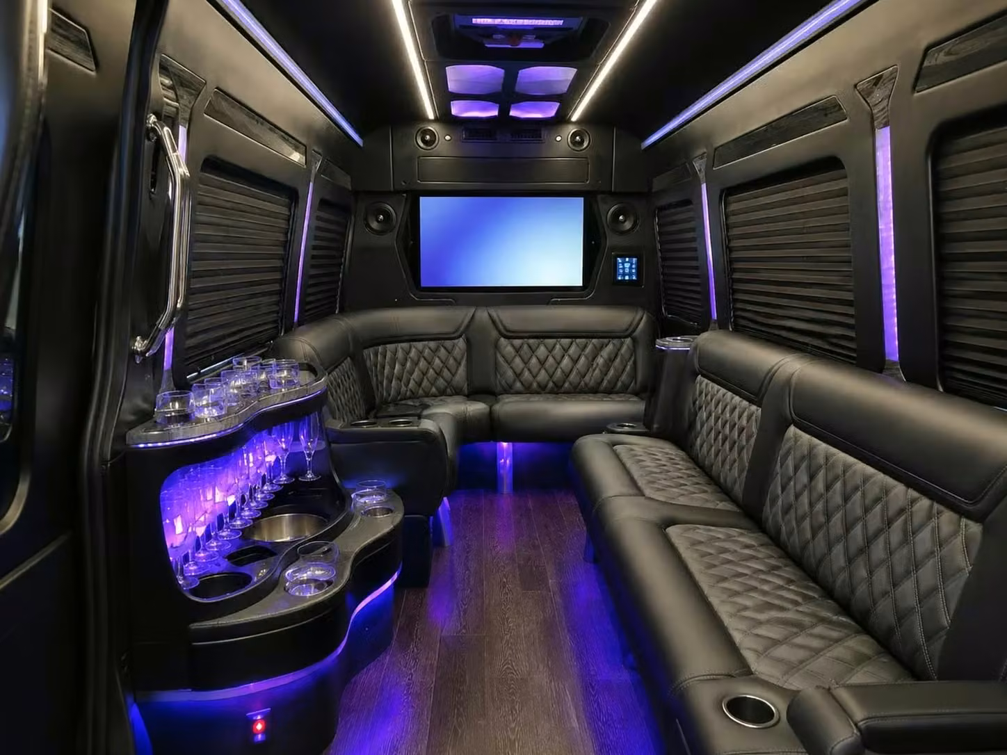 west hollywood party bus smart tvs