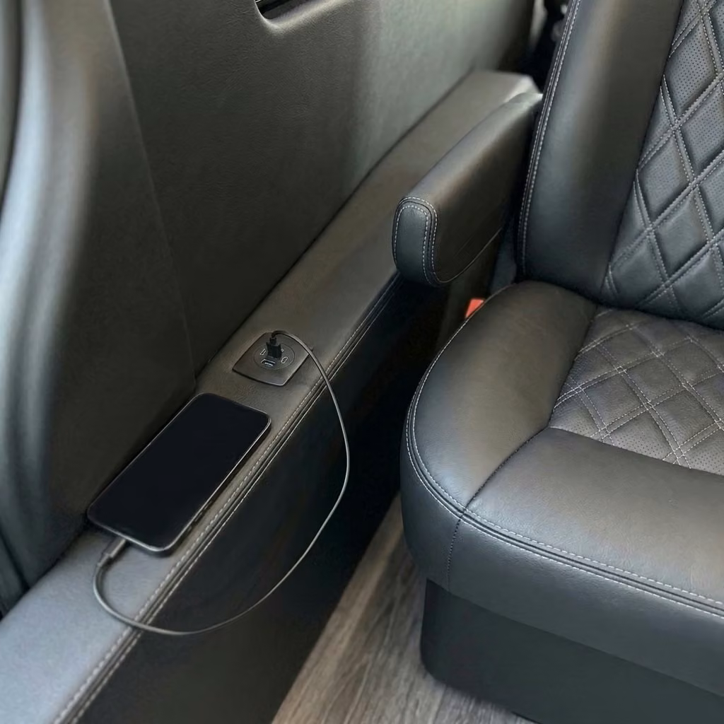 west hollywood sprinter van rental with driver usb charging