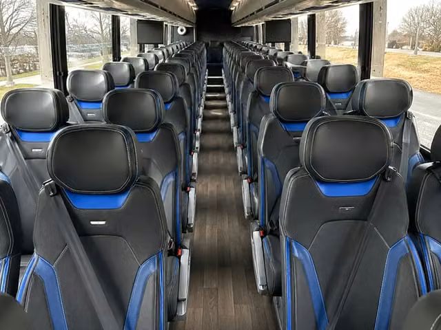 west hollywood charter bus interior