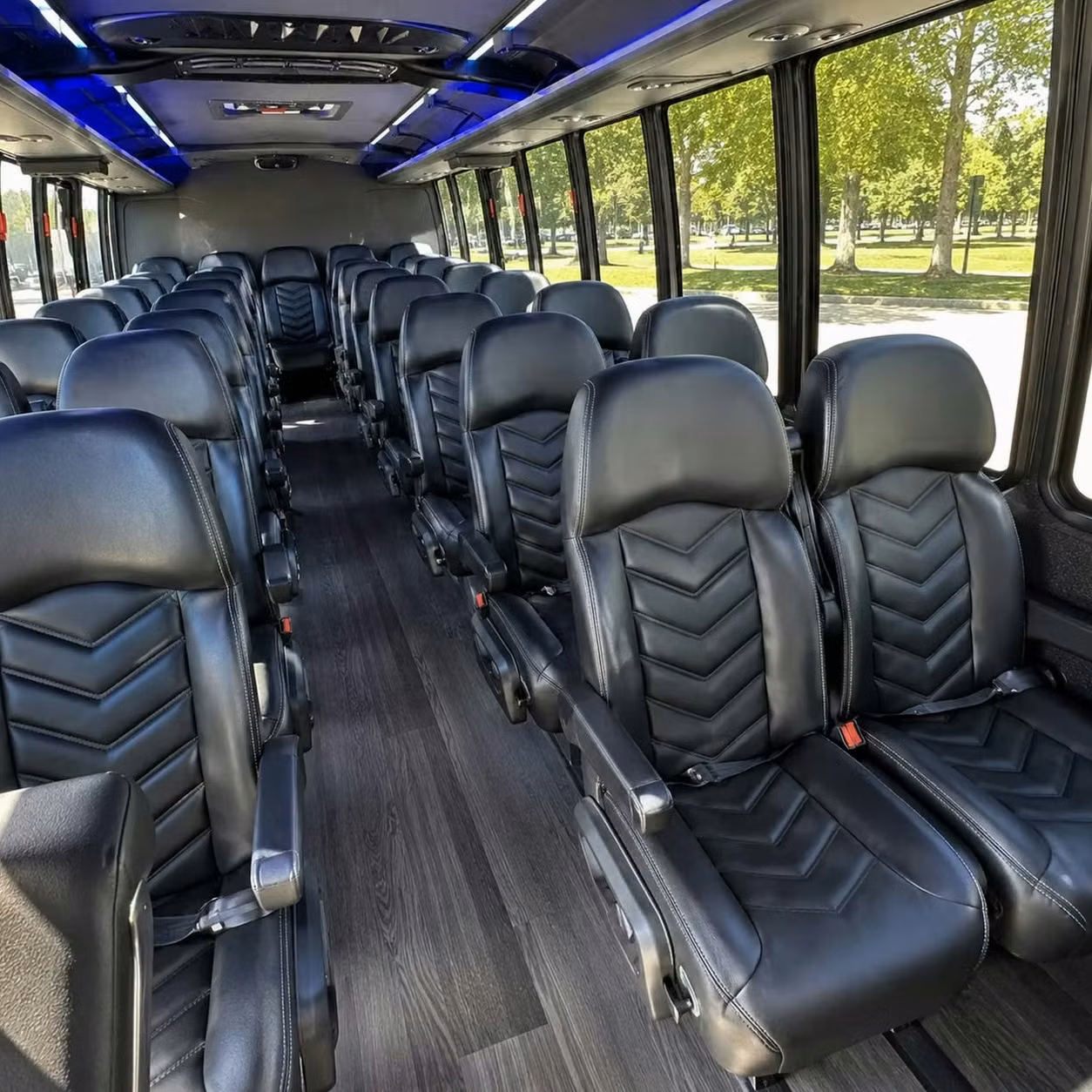 28 passenger minibus inside